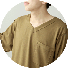 かぶり　Vネック