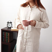 冬も使える3重ガーゼワンピース