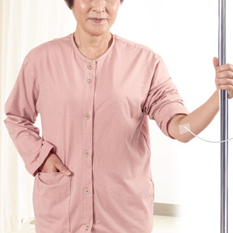 やわらか天竺ニット　入院パジャマ