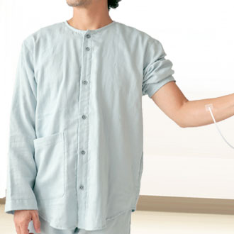 和晒京ふたえガーゼ　入院パジャマ