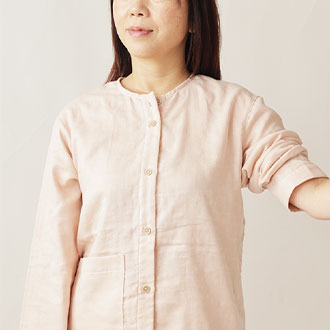 和晒京ふたえガーゼ　入院パジャマ　上着単品