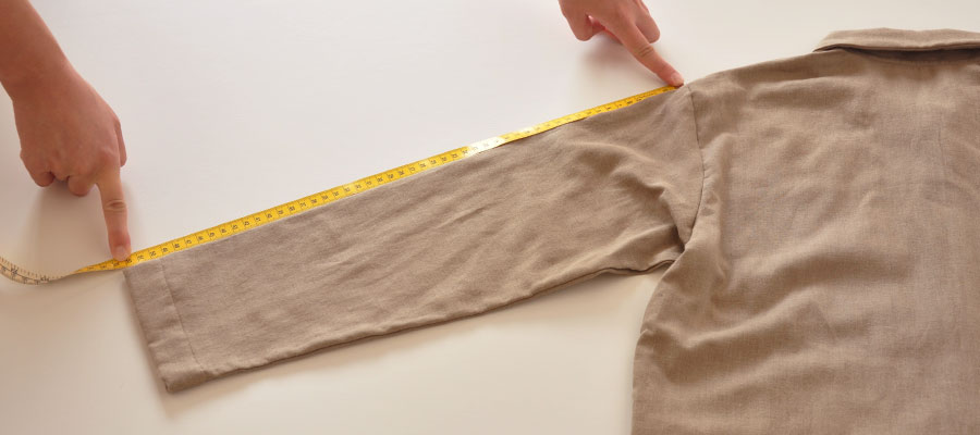 袖丈の測り方