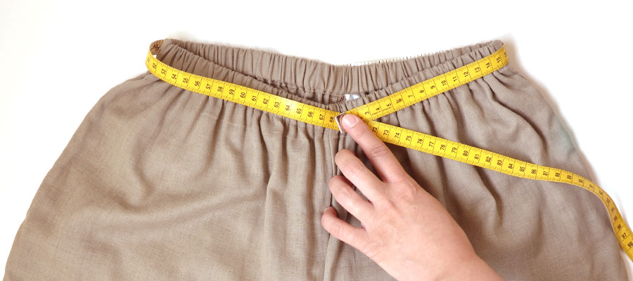 ウェストの測り方