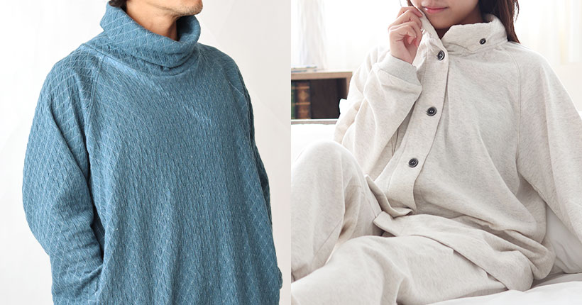 暖かい空気を逃さないドレープ性が大切です