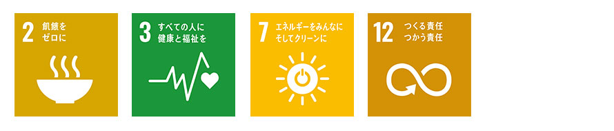 飢餓をゼロに、すべての人に健康と福祉を