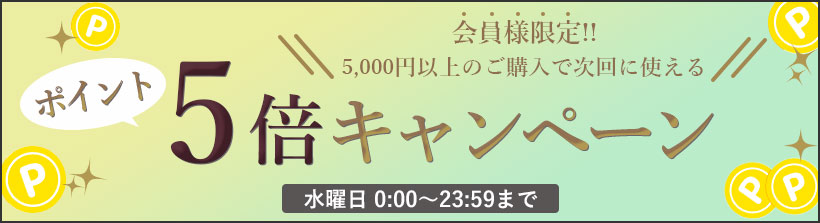 ポイント5倍