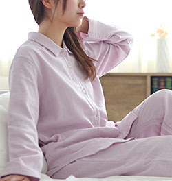 3重ガーゼレディーススモールカラー