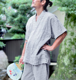 近江ちぢみ麻・甚平