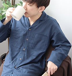 オーガニックコットンダブルガーゼパジャマ