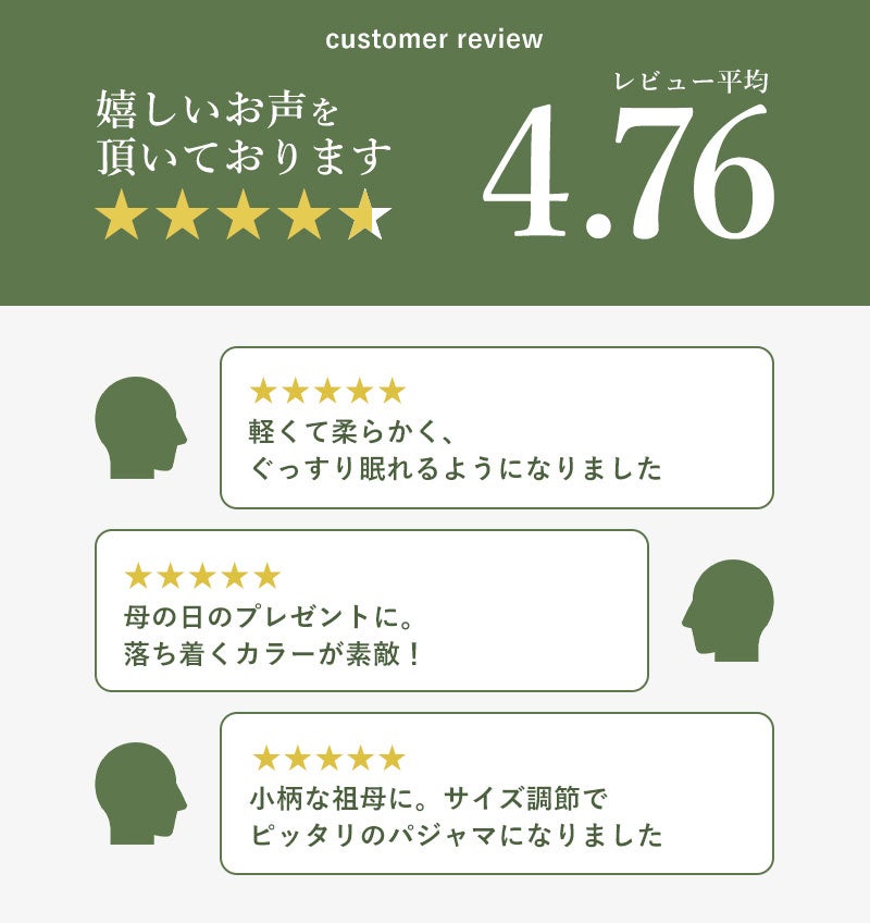 嬉しいお声をいただいております